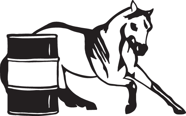 (image for) Barrel Horse Racing Decal