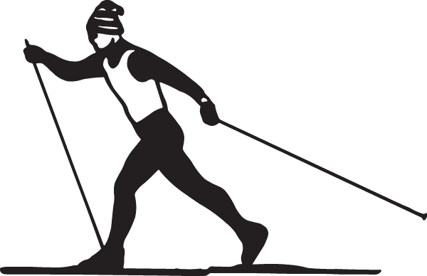 (image for) Cross Country Skiing Decal