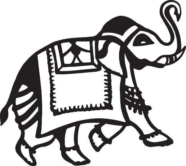 (image for) African Elephant Tribal Decal