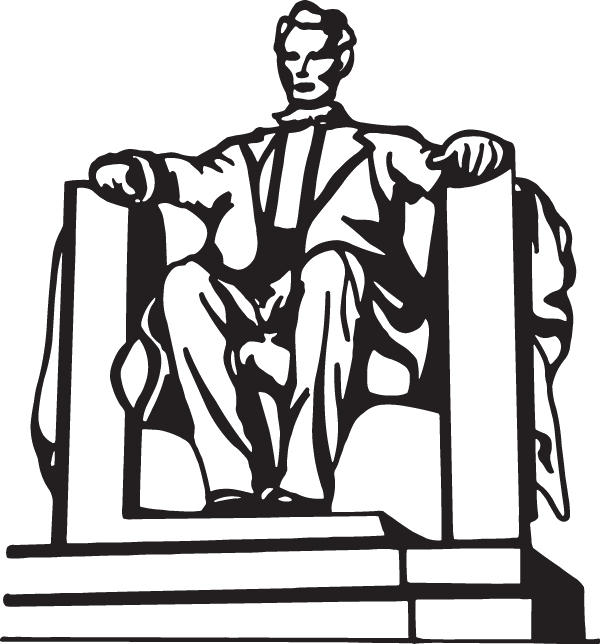 (image for) Abe Lincoln Monument Decal
