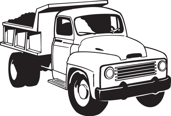 (image for) Antique Dump Truck Decal