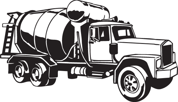 (image for) Cement Truck Decal