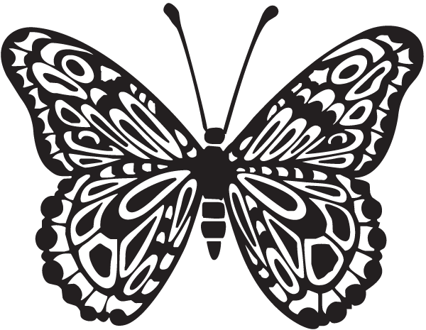 (image for) Butterfly Top View Decal