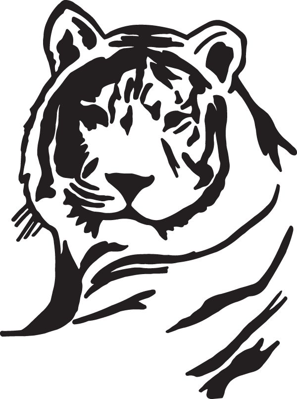 (image for) Albino Tiger Decal