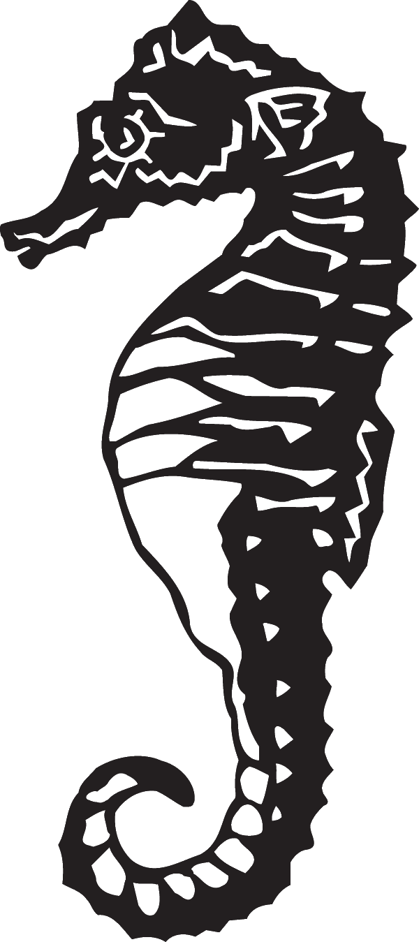 (image for) Sea Horse Loner Decal