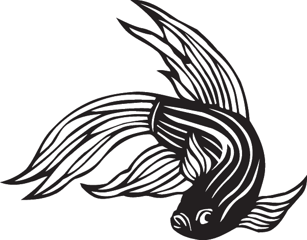 (image for) Siamese Fighting Fish Decal