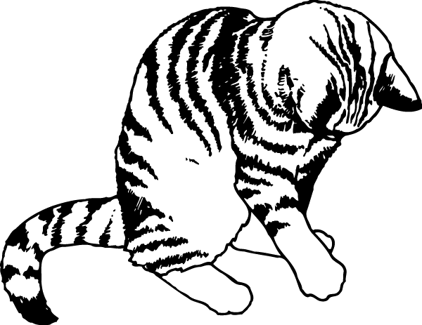 (image for) Cat Pawing Decal