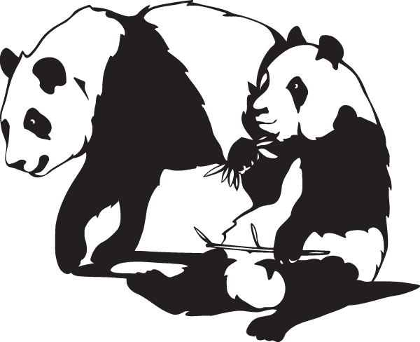 (image for) Panda Bear Decal