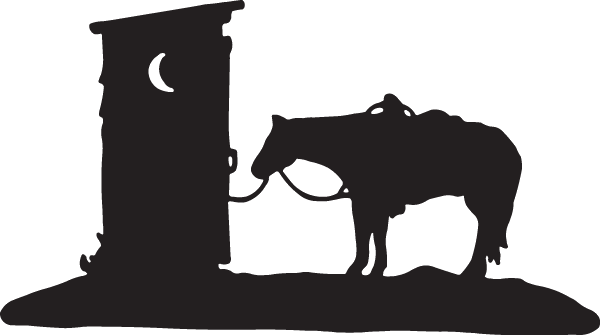 (image for) Outhouse Cowboy Decal