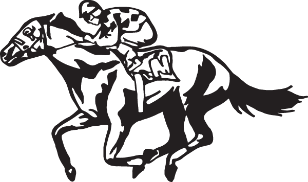 (image for) Race horse decal