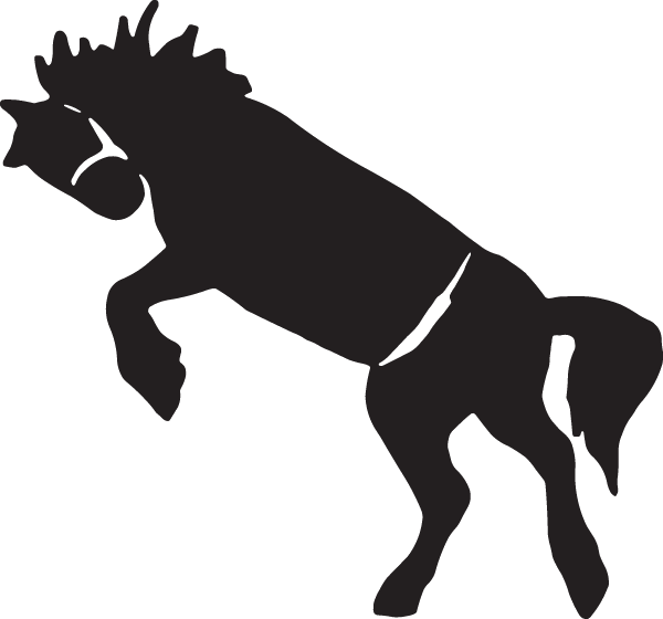 (image for) Bronc Silhouette Decal