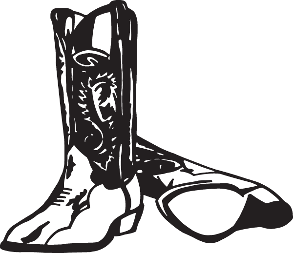 (image for) Cowboy Boots Decal