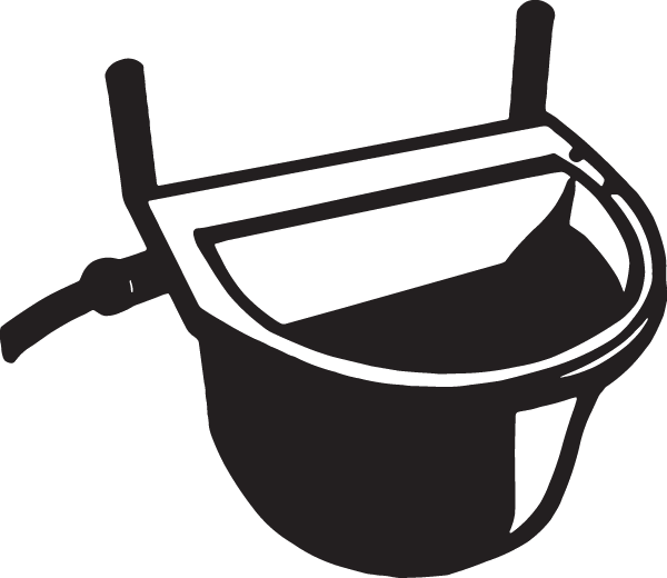 (image for) Wall Mount Feed Pan Decal