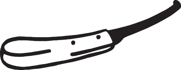 (image for) Left Hand Hoof Knife Decal