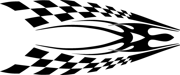 (image for) Checkered Hood Decal