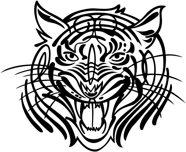(image for) Siberian Tiger Hood Decal