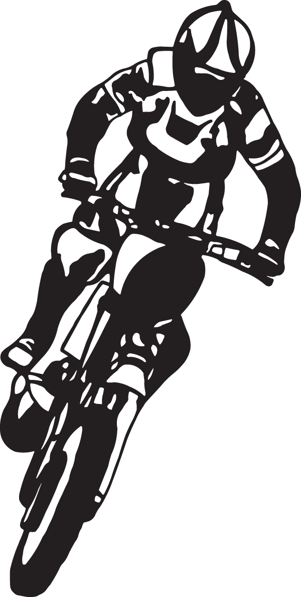 (image for) Dirt Bike Racer Decal