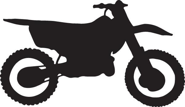 (image for) Dirt Bike Silhouette Decal