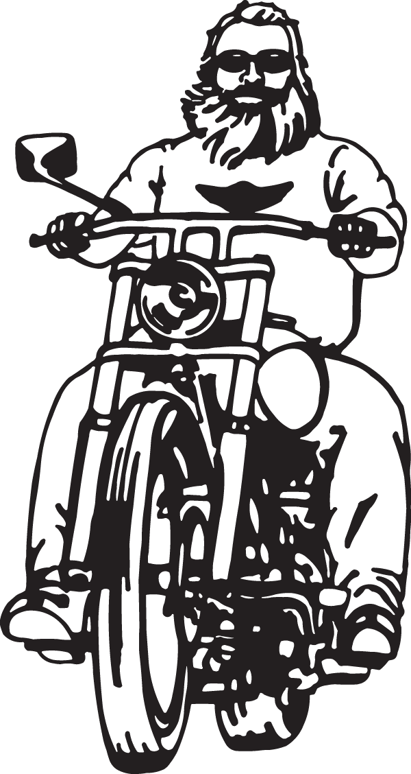 (image for) Big Beard Motorcycle Rider