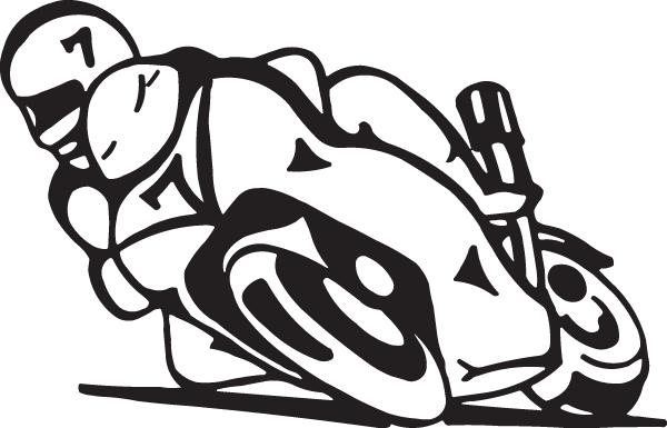 (image for) Motorcycle turn decal