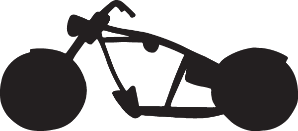 (image for) Cool Motorcycle Chopper Frame Decal
