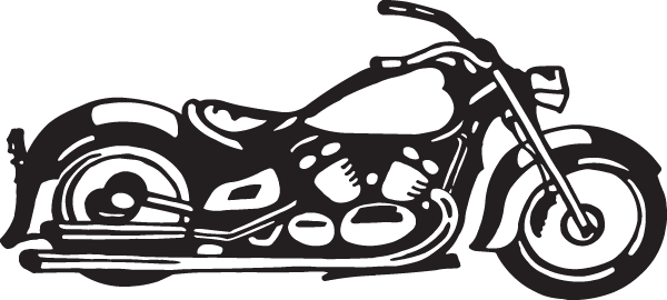 (image for) Cool Motorcycle Chopper Decal