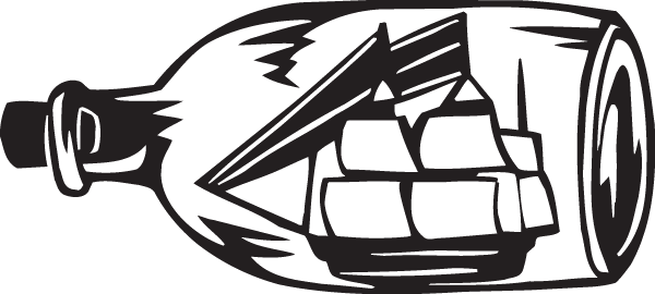 (image for) Ship in a Bottle Decal