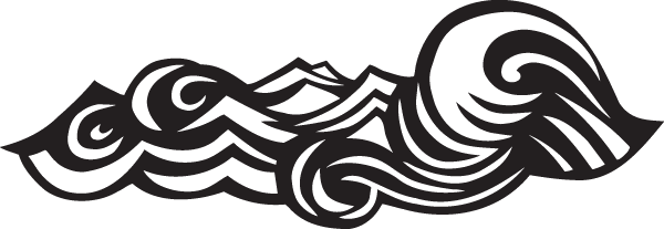 (image for) Rough Wave Nautical Decal