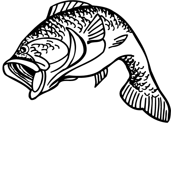 (image for) Leaping Largemouth Bass Decal