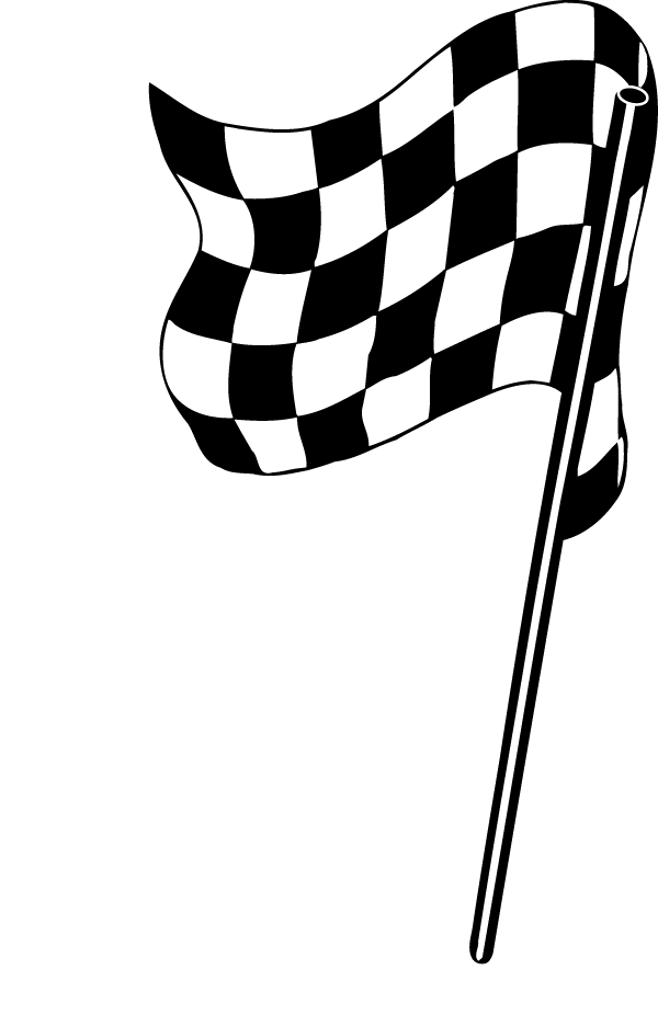 (image for) Racing Flag vinyl sticker