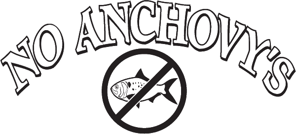 (image for) No Anchovy's Decal