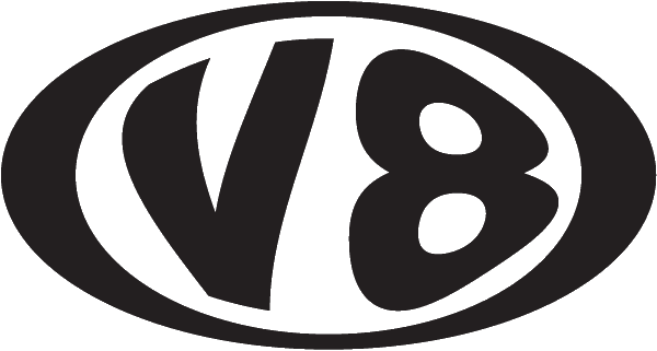 V8 Fruit Juices V8 Engine Decal Sticker - Intake Range V8 Power Warning ...