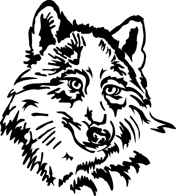 (image for) Wolf Head Decal