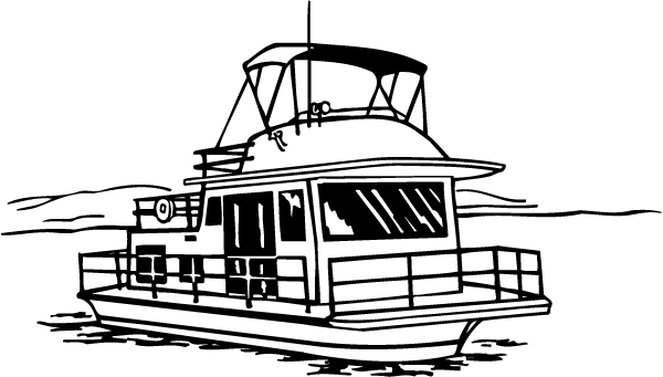 (image for) House Boat Decal