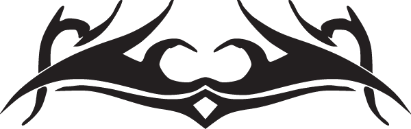 (image for) Manta Ray Tribal Decal