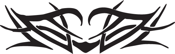 (image for) Barbed Kiss Tribal Decal