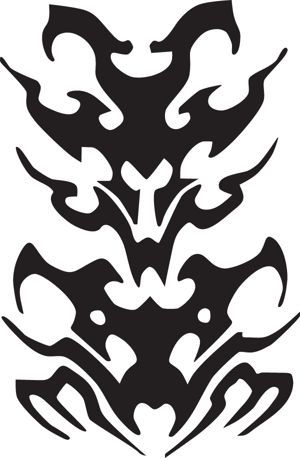(image for) Triple Threat Tribal Decal