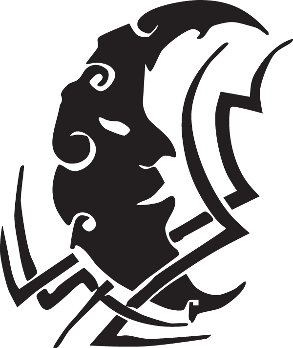(image for) Quarter Moon Tribal Decal