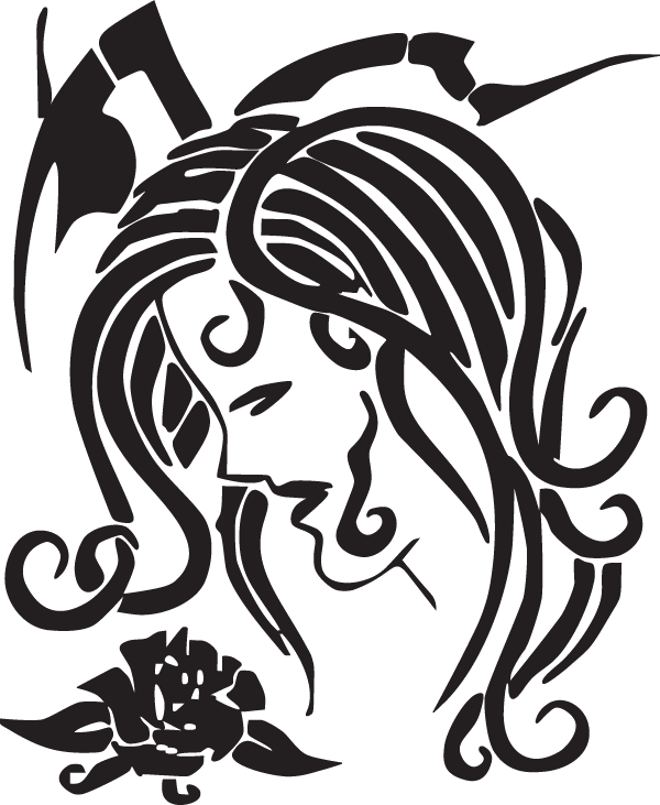 (image for) Lady of the Rose Decal