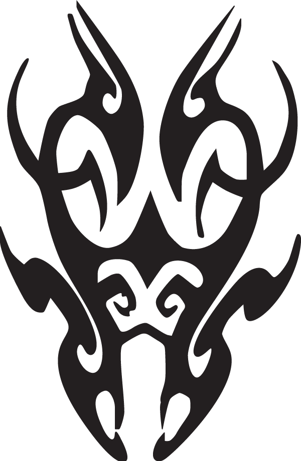 (image for) Alien Shield Tribal Decal