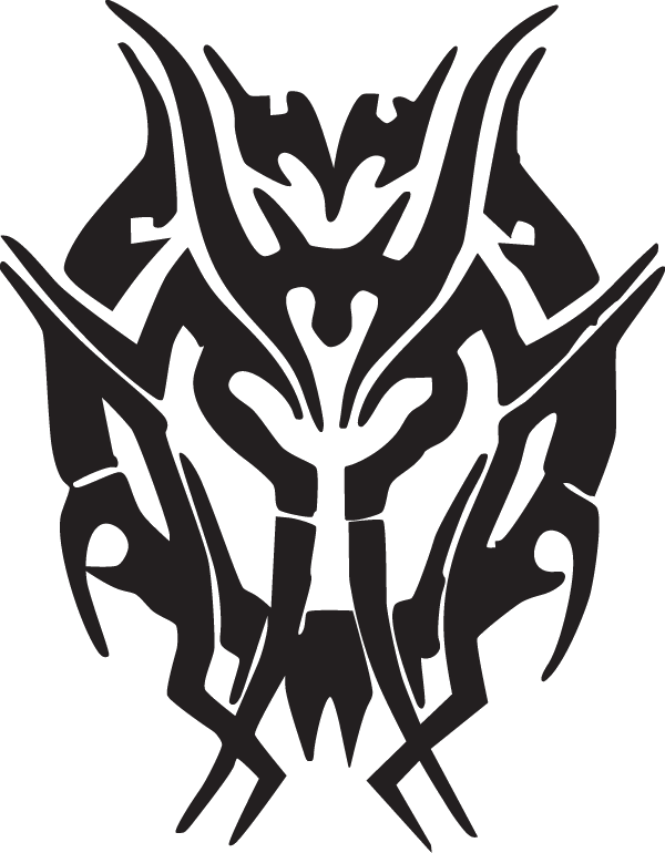 (image for) Ornate Shield Tribal Decal