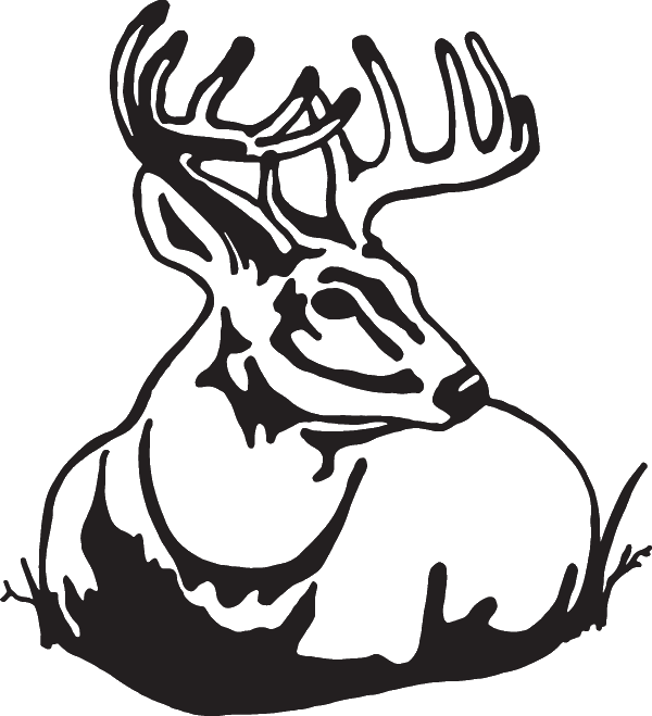 (image for) Deer Bedding Down Sticker