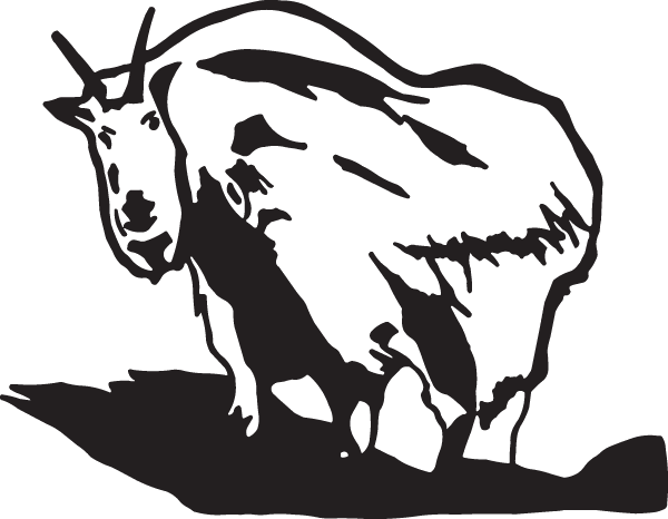 (image for) Mountain Goat Decal