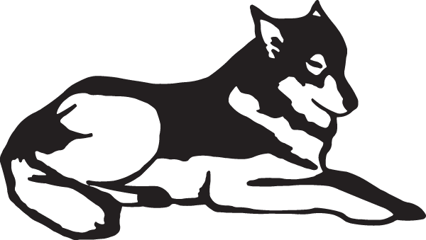 (image for) Sleeping Wolf Decal