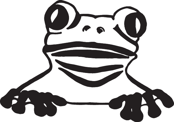 (image for) Hanging Tree Frog Decal