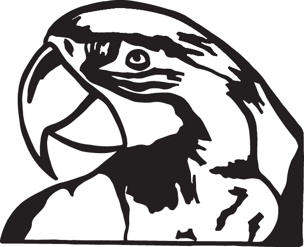 (image for) Parrot head decal