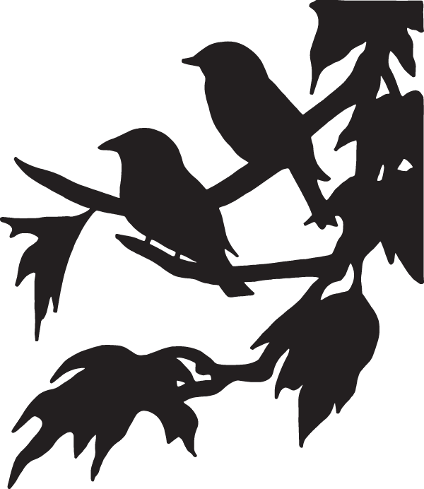 (image for) Two Birds Silhouette Decal