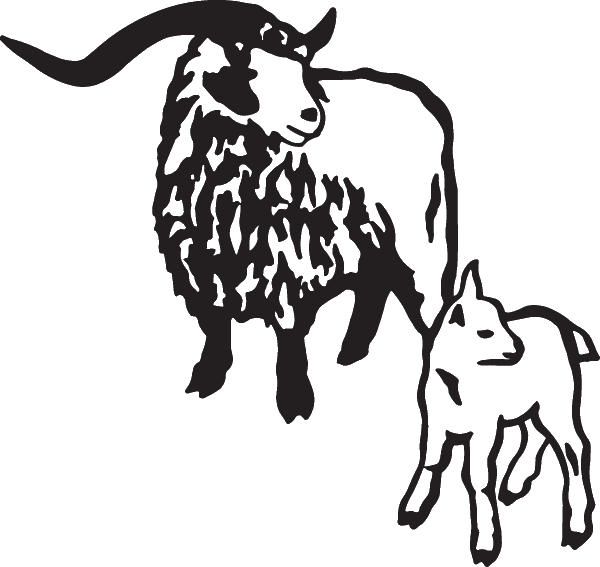 (image for) Goat with kid decal