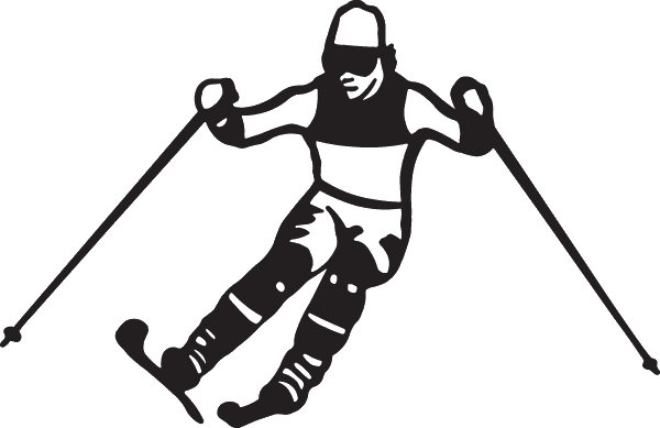 (image for) Skiing Decal