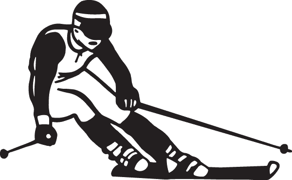 (image for) Skiing decal